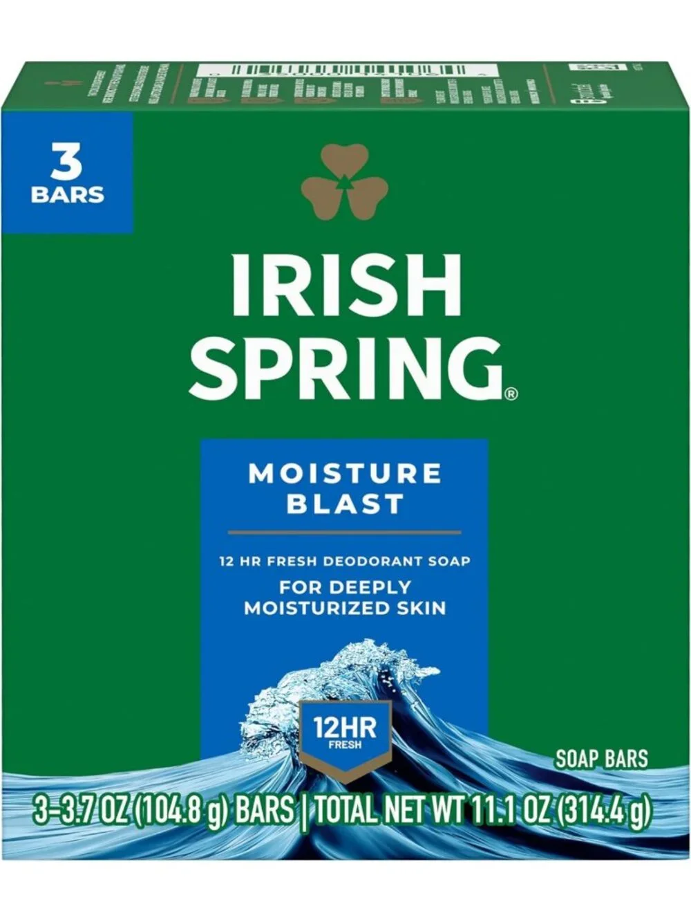 Moisturizing Bar Soap for Men, Fresh Scent, 3.7 Oz, Bulk Pack of 48 Bars
